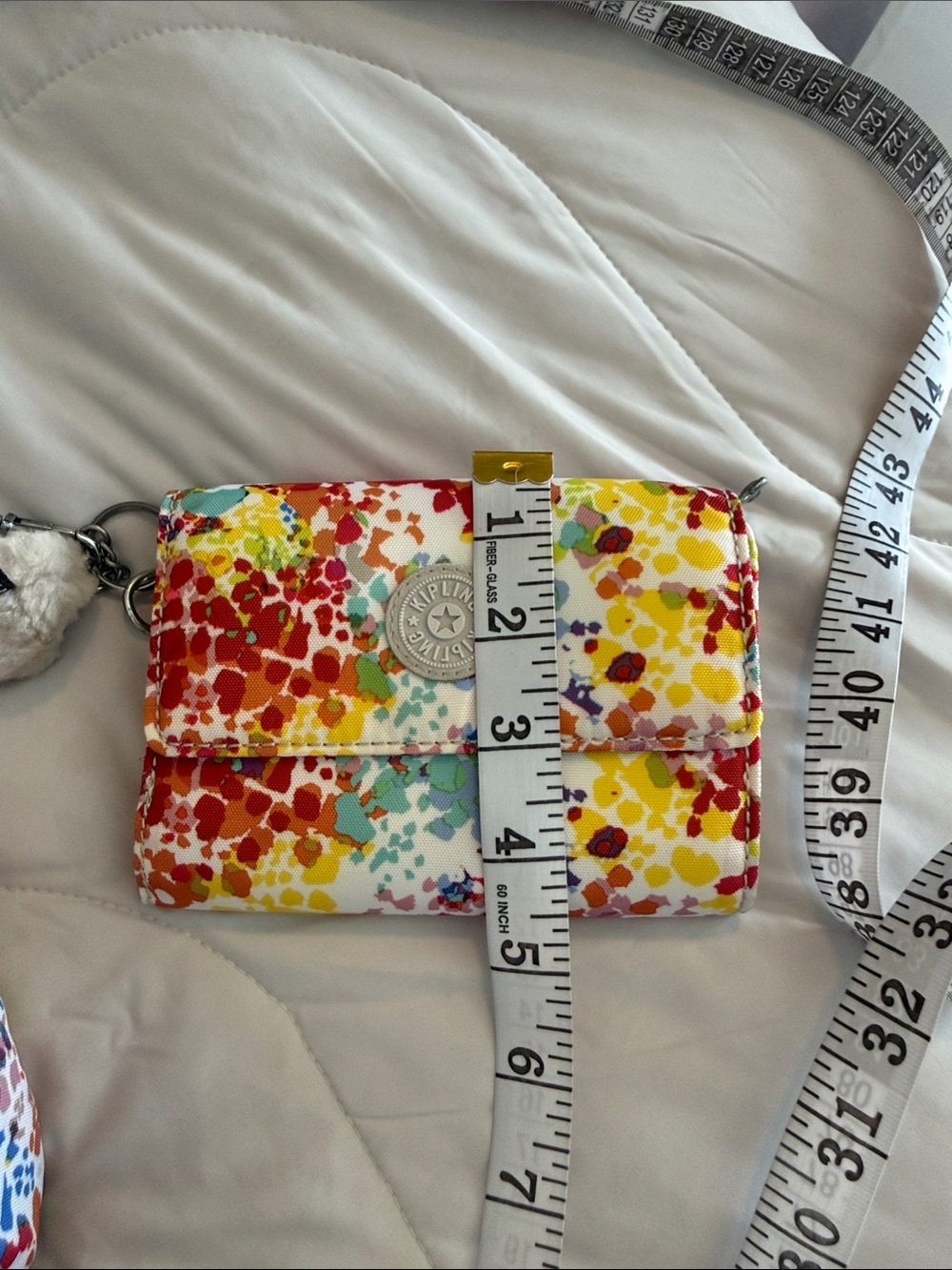 Kipling Multicolor Splatter-Print Crossbody with wallet - Picture 10 of 11